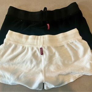 Hard Tail Women's Black and White Shorts in size Large